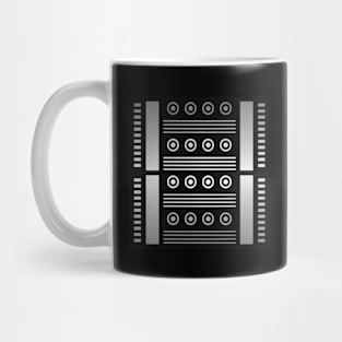 “Dimensional Information (1)” - V.1 Grey - (Geometric Art) (Dimensions) - Doc Labs Mug